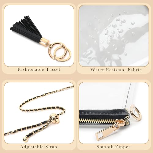 YGR Womens Clear Bag for Stadium Events Small Crossbody Purse for Concert, Party Sports Events Stadium Approved2