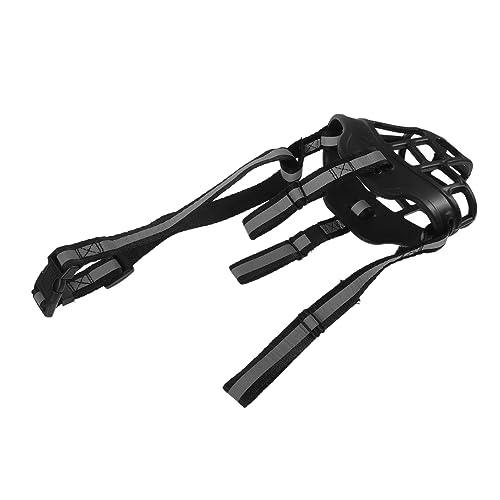 Happyyami Adjustable Dog Muzzle for Large Dogs Pet Mask Breathable Design for Puppies