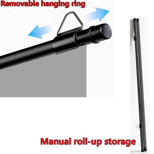 Pantalla manual antirreflejo para proyector 60 pulgadas miniatura 5