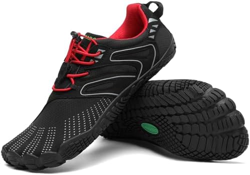 SAGUARO Unisex Barfußschuhe Outdoor Barfuss Traillaufschuhe Zehenschuhe mit Zero-Drop Solhe Gr.36-48