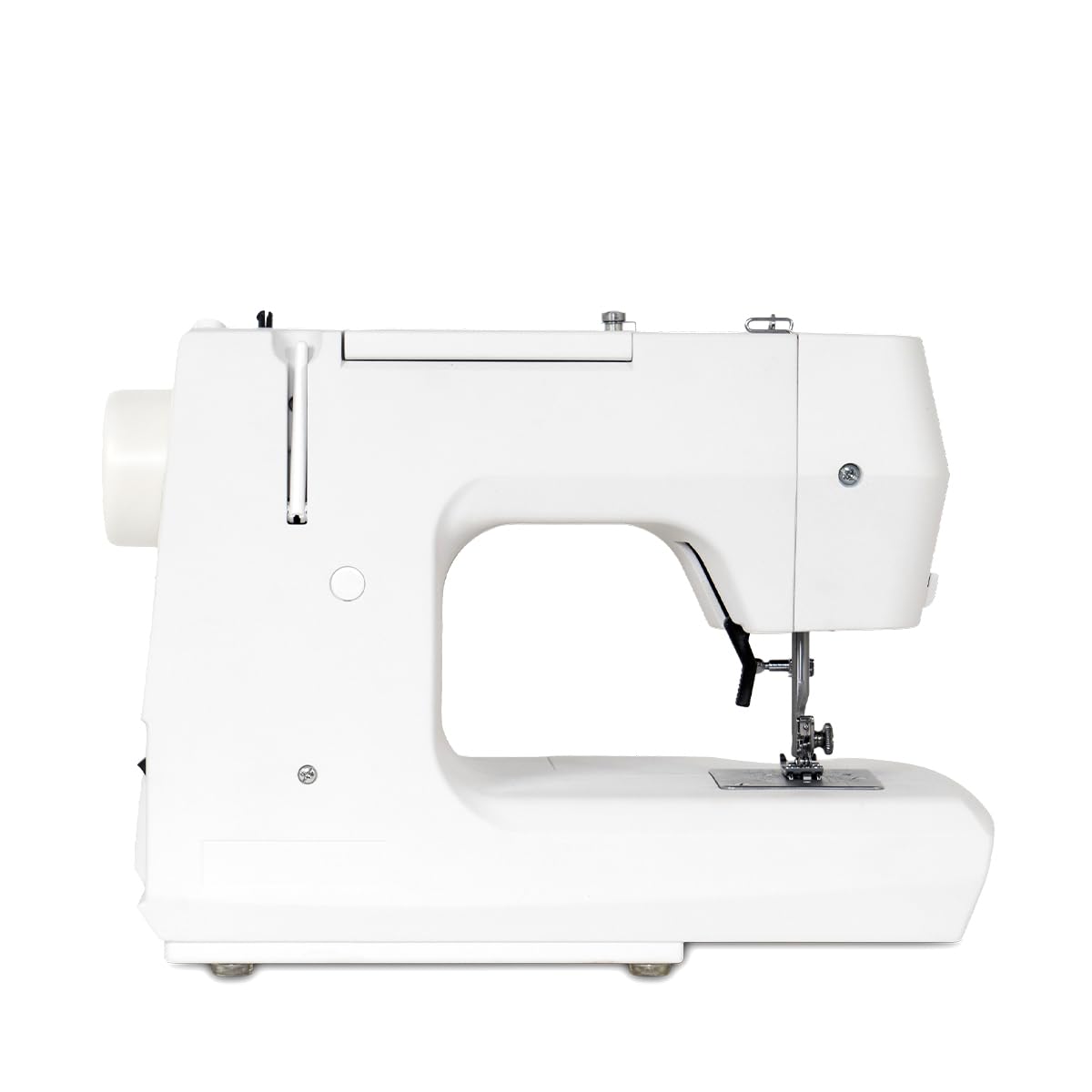 PRIXTON Máquina de Coser P145, Apta para Vaqueros, Ojal en 4 Pasos, Longitud de Puntada Ajustable, Luz LED, Motor 50W y Estructura Metálica Reforzada