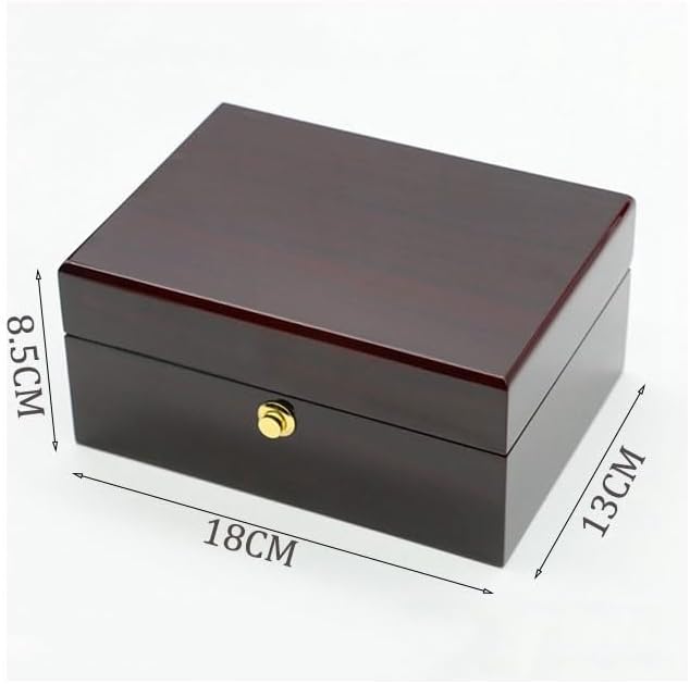 Luxurious The Red Wooden Box of The Wristwatch is Single Display Storage Gift