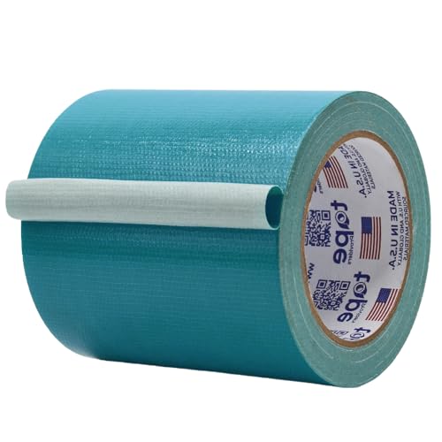 Image of MAT Duct Tape Teal Blue Industrial Grade, 5 inch x 60 ft. Waterproof, UV Resistant for Crafts, Home Improvement, Repairs, & Projects