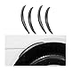 CGEAMDY Auto-Kotflügelverbreiterungen, Universal Mudguards Rad Fender, Reifen Augenbrauen Fender Trim Strip für Dekoration (4 Stück)