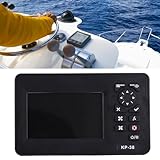 MasYosh Plotter Cartografico GPS Marino LCD a Colori da 5 Pollici, Navigatore Satellitare con Ricevitore GPS a 50, 12000 Waypoint e Allarme AIS per e Pesca