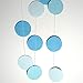 HEARTFEEL 2 Sets of 6.5 Feet Long Circle Dots Baby Blue Paper Garland Best for Baby Shower Wedding Hanging Décor Birthday Party Decoration