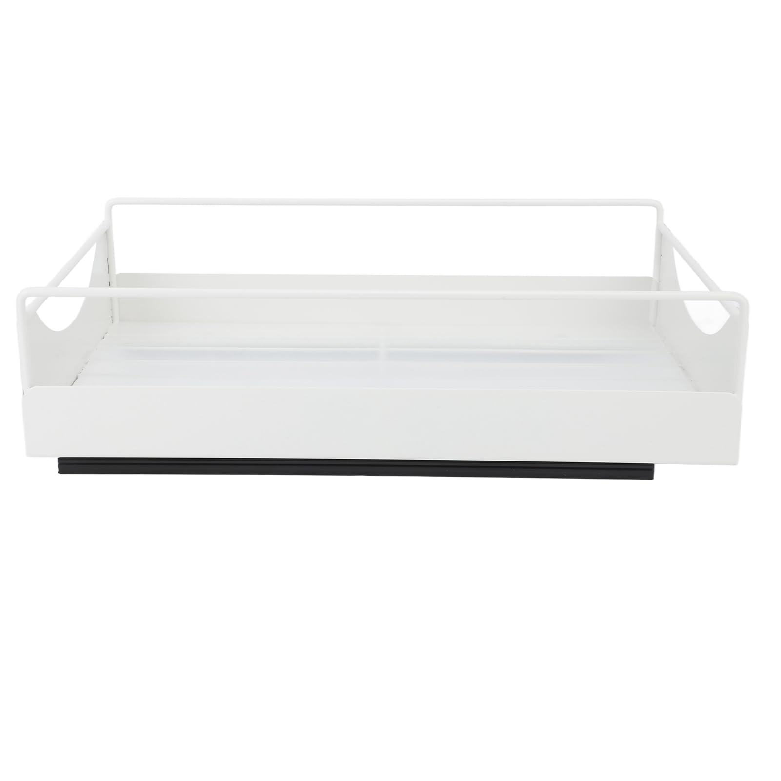 Wyciągnij Organizator szaf | Gładka ślizgowa szuflada do spiżarni/łazienki/garderoby | Stal węglowa pod szelfem do magazynowania (White)