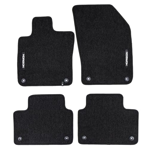 FROGUM Horizon Tapis Auto Velour Moquette pour Volvo S60 III Depuis 2018| Inodores | avec Fixations | Pratiques et élégants