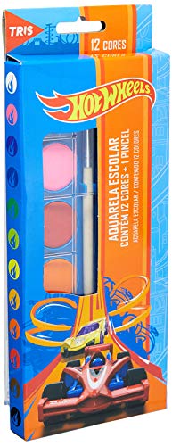 Mattel Aquarela Hot Wheels Estojo 12 cores, Multicores