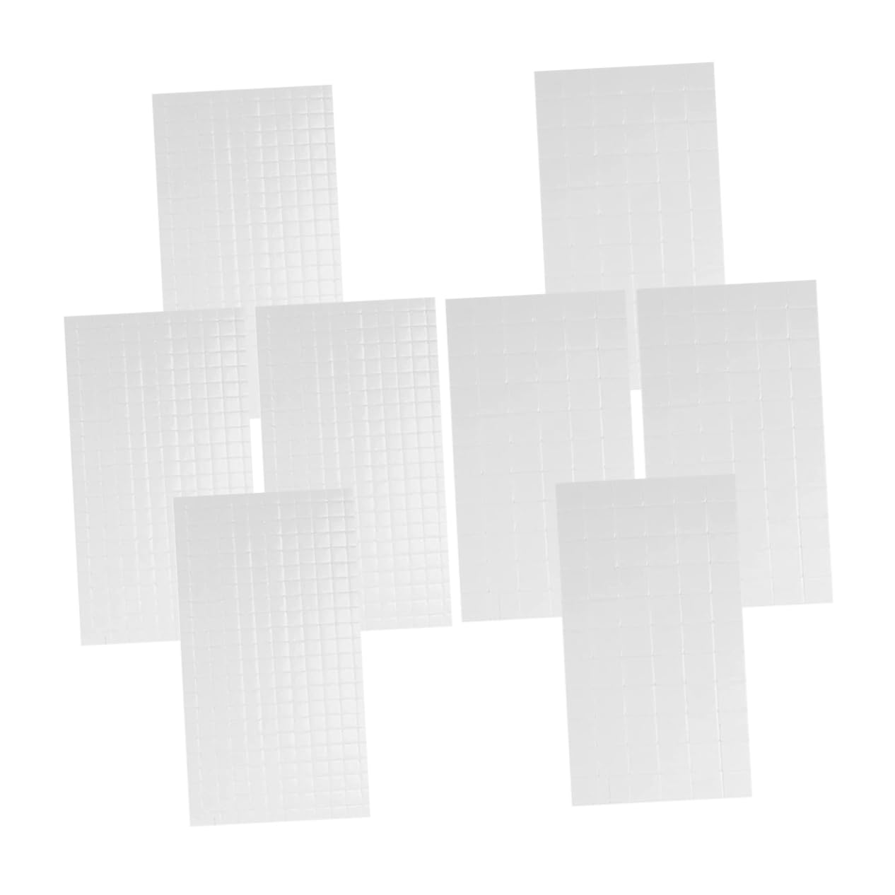 Veemoon 5 Sätze Schaumband Pads Doppelseitiger Schaumstoff Schaumstoffklebestreifen Doppelseitiges Klebeband Schaumstoffquadrate Unterlage Farbig Eva Weiß 8 Blätter * 5
