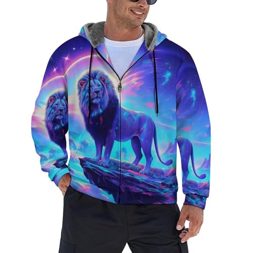 Sweat-shirt pour homme en polaire mélangée épaisse contre le grand froid