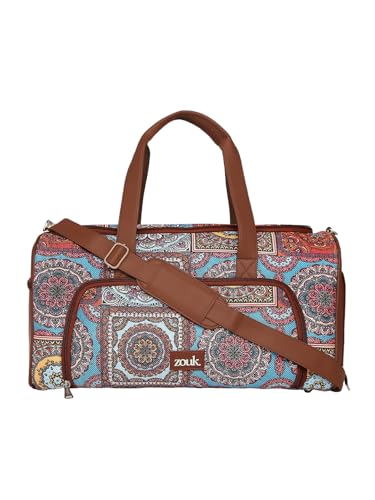 Weekender Duffle Bag | Perfect 3 Day Trip Duffle for 10 Clothes | Lightweight Foldable Cabin Bag for Men & Women | Full Access Opening, Shoe Pocket & 