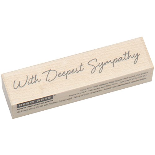 Hero Arts Woodblock Stamp, Little Greetings with Deepest Sympathy
