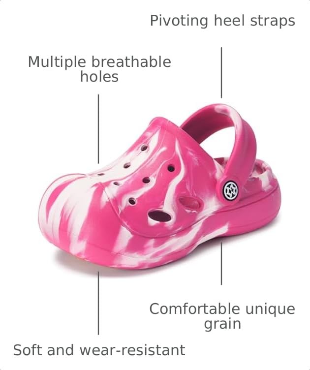 Image of KVbabby Toddler Kids Clogs for Boys Girls | Little Kids Slip on Slides,Children Garden Shoes,Toddler sandals,Water Clogs,Lightweight,Non-Slip,Soft,Flexible,Comfortable