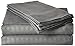 Comfort Linen 300 Thread Count Cotton Dobby Stripe Sheet Set- Assorted Colors/sizes, King - Silver