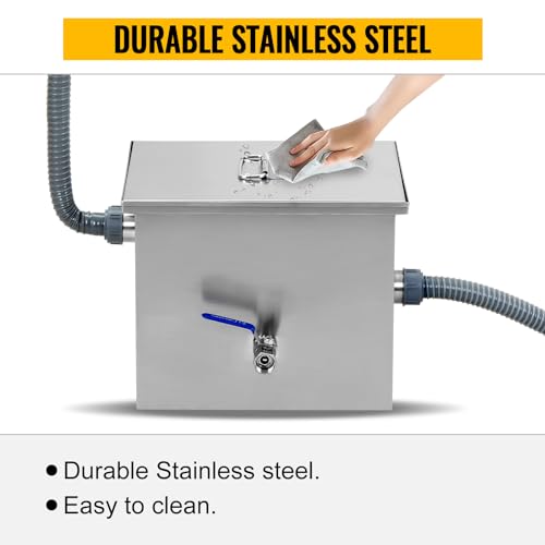 Oukidr GOEM1J0FJ Commercial Grease Interceptor, Stainless Steel Grease Trap For Kitchen Under Sink thumb #4