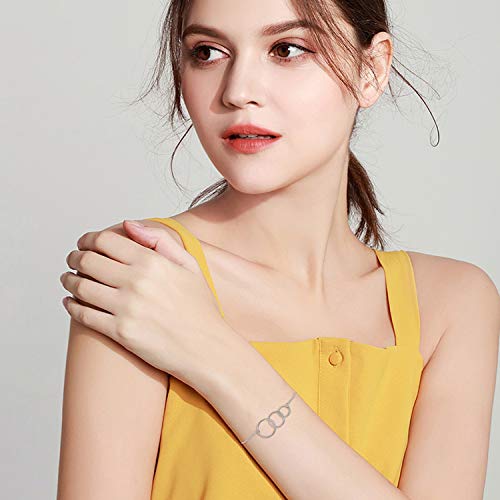 SOULMEET Sterling Silver Sister Eternity Bracelet - Gift for Best Sisters, Christmas, Mother's Day, Birthday Jewelry2