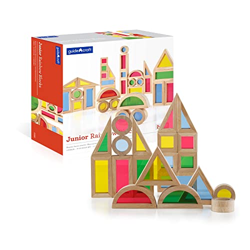 Guidecraft G3083 Jr. Rainbow Blocks: 40 Piece Set - Kids Learning & Educational Toys cover