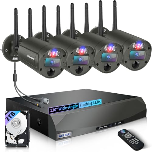 Amazon.com: WEILAILIFE: Red & Blue Light Security Systems