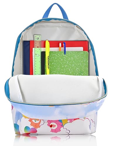Image of Fast Forward Unisex Large Care Bears Backpack - PU Leather, Cute Design, Women, Men, Accessories