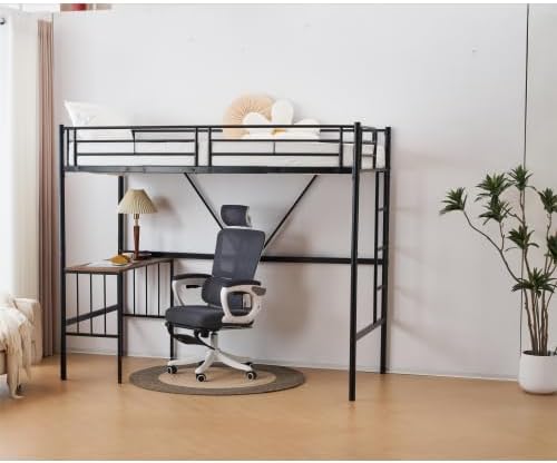 ホワイトロフトベッド パイプベッド シングル 木 収納 北欧風 子供部屋