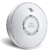 Ecoey Smoke Carbon Monoxide Detector Alarm, 10 Year Battery Operated, Dual Sensor Smoke CO Combo ...