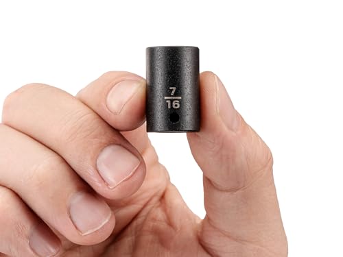 Image of TEKTON 1 /4 Inch Drive x 7 /16 Inch Shallow 6-Point Impact Socket | SID02011