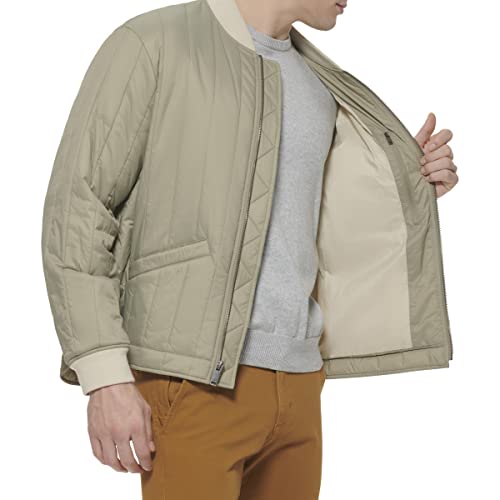 Image of DOCKERS Men's Channel Quilted Open Bottom Bomber Jacket