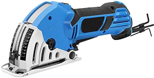 Household Mini Electric Cutting Machine Handheld Chainsaw Replaceable Saw Blade Adjustable Depth Metric Inch 2 Scale Non-Slip Handle Family DIY Mandatory Tool