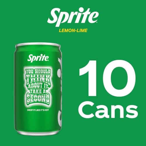 Image of Sprite Lemon-Lime Caffeine Free Soda Soft Drink Fridge Pack Mini Cans, 7.5 fl oz, 10 Pack