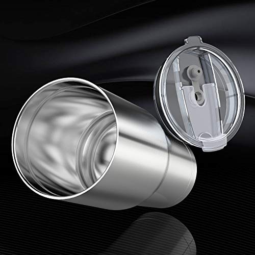 Copo de aço inoxidável, 30oz, Beasea 2 peças de copo de metal isolado a vácuo com tampa, caneca de v