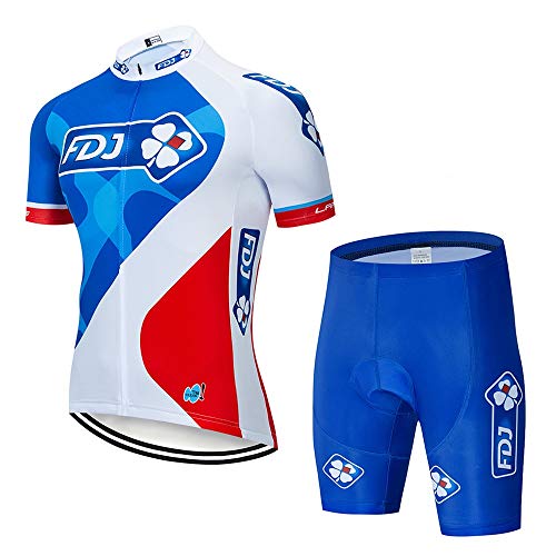 STEPANZU Maillot Cyclisme Homme Vetement Sport Velo Manches Courtes Tenue Equipe Pro Été Cover