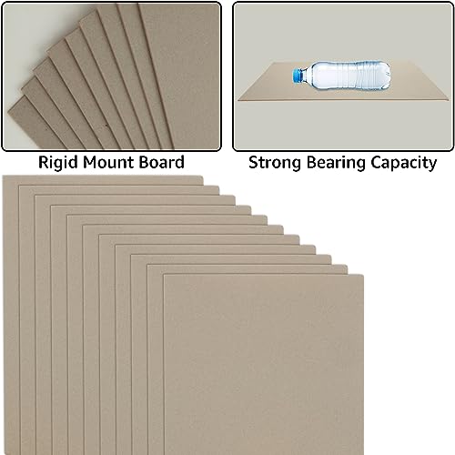 WOPPLXY A4 Greyboard 100 Sheets, 1500 Micron Grey Board A4 Mount Backing Board - Image 2
