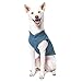 Gooby - Fleece Vest, Small Dog Pullover Fleece Jacket with Leash Ring, Blue, Medium