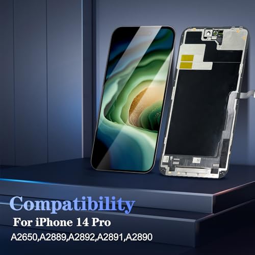 Kit remplacement écran iPhone 14 Pro LCD tactile A2890 numériseur 6,1 pouces