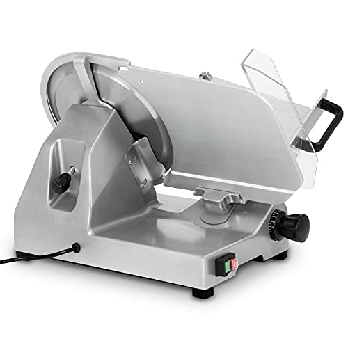 vertes Gastro Aufschnittmaschine Schneidemaschine, Elektrisch mit 300W, Messer mit 300mm Durchmesser, Schnittstärke 0,2… – Bild 3