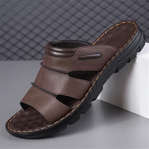 Mens Slides Summer Sandals Comfort Walking Open Toe Flat Sandals Size 6-132