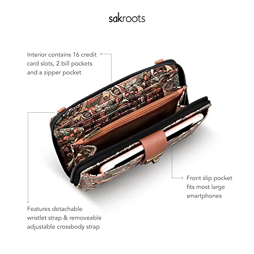 Sakroots Large Coated Canvas Smartphone Crossbody Bag3