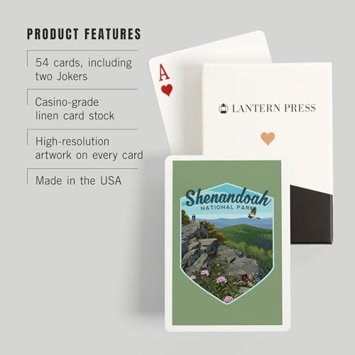 Lantern Press Shenandoah National Park Baraja Poker 52 Cartas miniatura 3