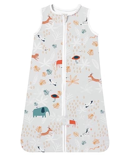 Image of TotAha Toddler Sleep Sack 2T-3T-4T, 0.5 TOG Summer Light Sleeping Sacks, Soft Wearable Blanket Baby Sleep Bag with 2-way Zipper, X-Large