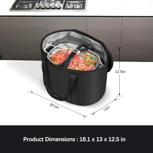 Black 6/7/8 quart Slow Cooker Lid Rubber Lock Strap