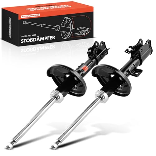 Frankberg 2x Shock Absorber Strut Front Left Right 524mm Gas pressure Compatible with Yaris P1 1.3 1.0 1.5 1.4 D-4D 1999-2005 Replace# 4851052121