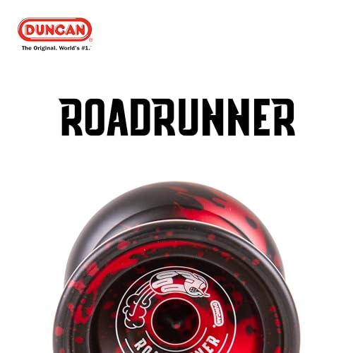 Duncan Toys Roadrunner Yo-Yo, Unresponsive Expert Level Yo-Yo, Concave Bearing and Aluminum Body, Dark Red
