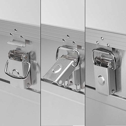 ONVAYA Alubox 3er Set stapelbar | Alukisten mit Deckel | Transportkiste | Aluminiumkiste | Aluminiumbox