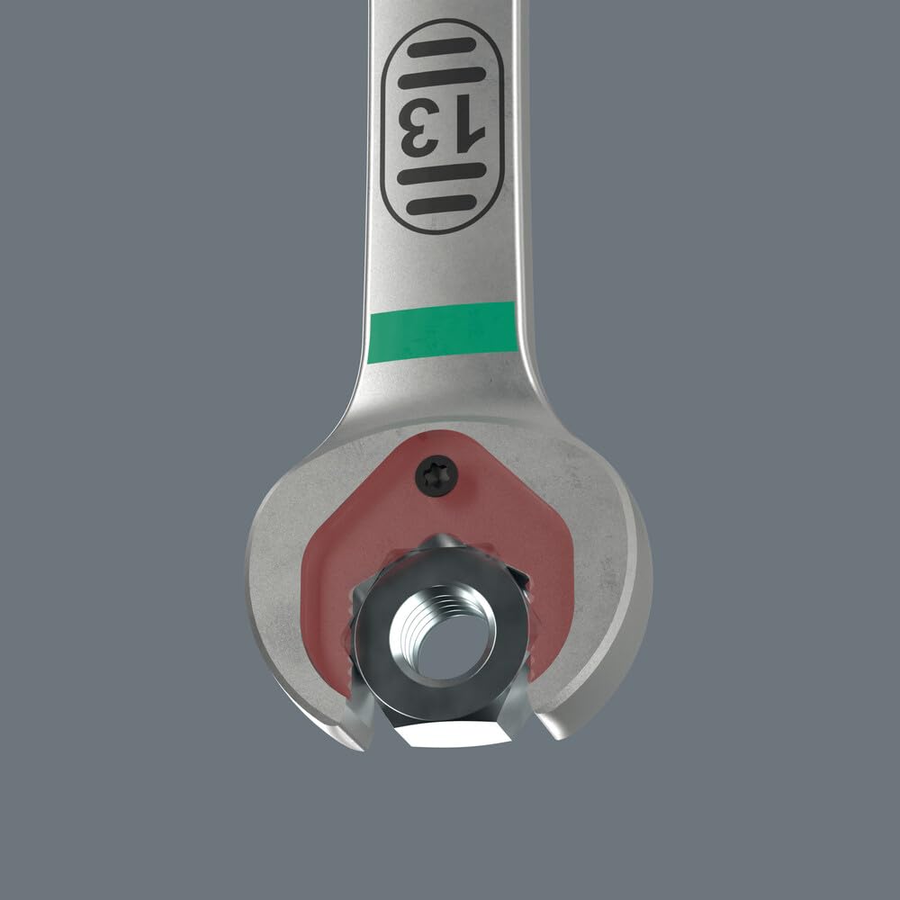 Wera 6007 Joker SB Ring Ratchet Spanner, Long Design, 10 mm - 05020351001, Multicolour, 10 x 209 mm - Image 4
