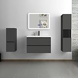 【Lavabo en céramique durable】Complétez votre set avec ce lavabo en céramique ultra - lisse et résistant aux rayures. Sa surface lumineuse et facile à entretenir conserve son éclat au fil du temps