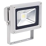 Lichtstrom gesamt: 650 Lumen pro-fessional 10 Watt LED Bau Strahler Scheinwerfer Fluter Lampe Leuchte schwenkbar 6000K E15130100269