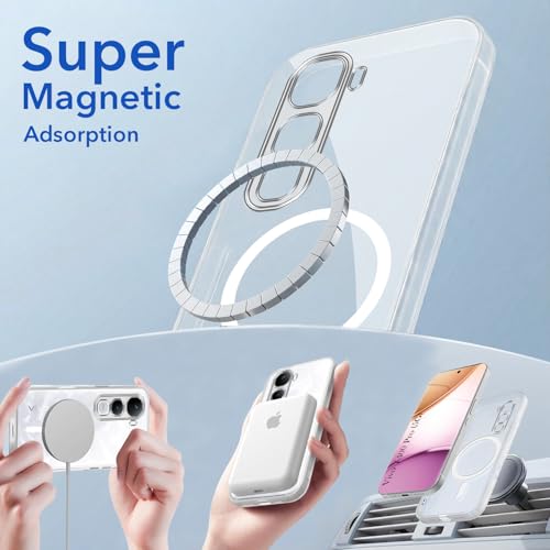 Image of Jkobi Lifetime Anti-Yellow MagSafe Compatible Clear Back Cover Case for Vivo Y400 Pro (Sleek Hard Crystal | Shockproof and Camera Protection)