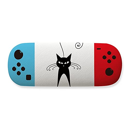 Étui de rangement pour lunettes de jeu chat noir boîte rigide lunettes gaming