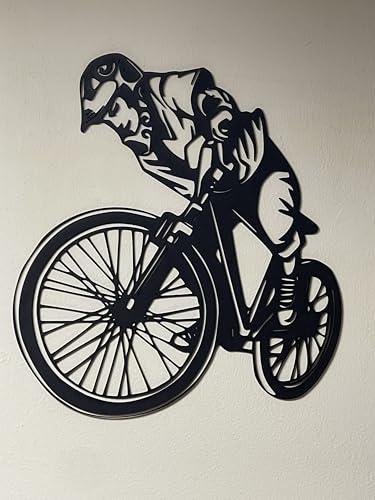Art mural bois vélo VTT cross idéal pour l'ambiance d'une chambre